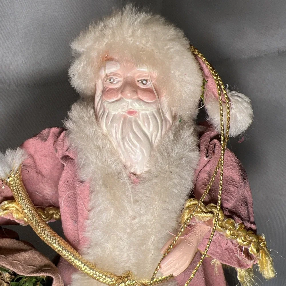 vintage‎ Victorian-style Santa Claus Christmas Ornament 6 inches tall